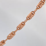 Cadena Rustica X 14.3gr / 24 in / 4.1mm Oro Rosa 18K &