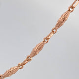 Cadena Rustica Dubai 12.05gr / 28 in / 3.2mm Oro Rosa 18K &