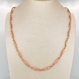 Cadena Rustica Dubai 12.05gr / 28 in / 3.2mm Oro Rosa 18K &