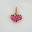 Dije Corazón Tupido 0.85gr / 1/2 in / Oro Rosa 18K %