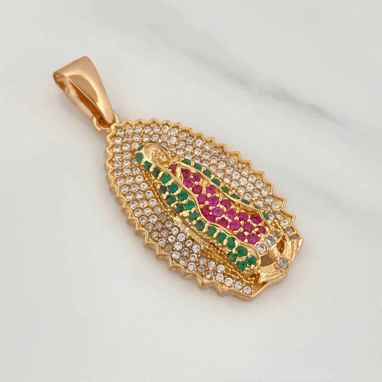 Dije Virgen Guadalupe 5.95gr / 1 1/2 in / Oro Amarillo 18K &
