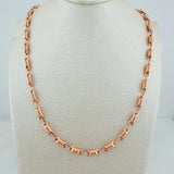 Cadena Rustica Barril 13.8gr / 25 in / 3.6mm Oro Rosa 18K &