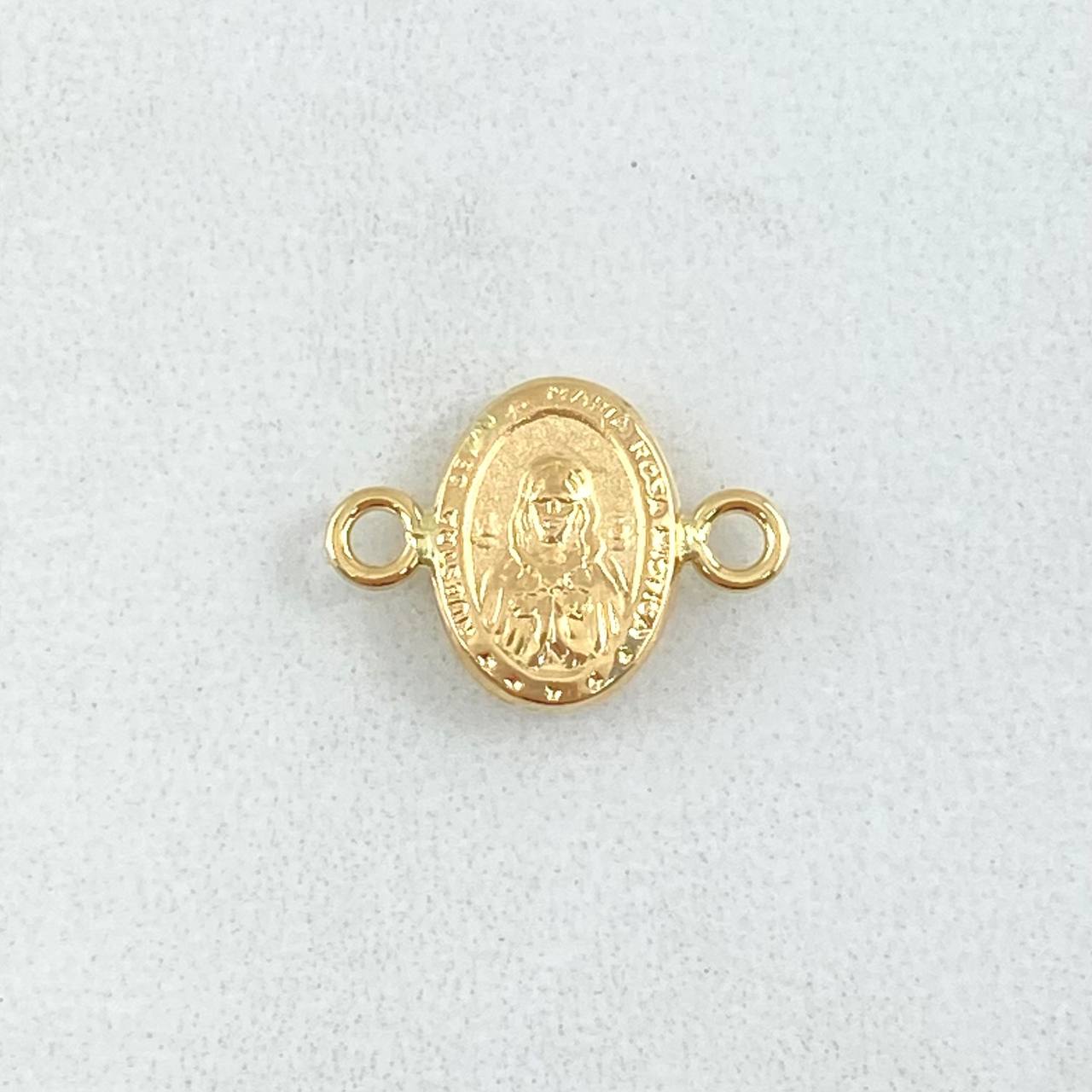 Charm Rosa Mystica Virgin 0.45gr / 0.6in / Die-cut 18K Gold ©