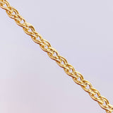 Wheat Bracelet 4.75g / 8 in / 5.1mm Yellow Gold 18K
