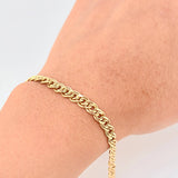 Wheat Bracelet 4.75g / 8 in / 5.1mm Yellow Gold 18K