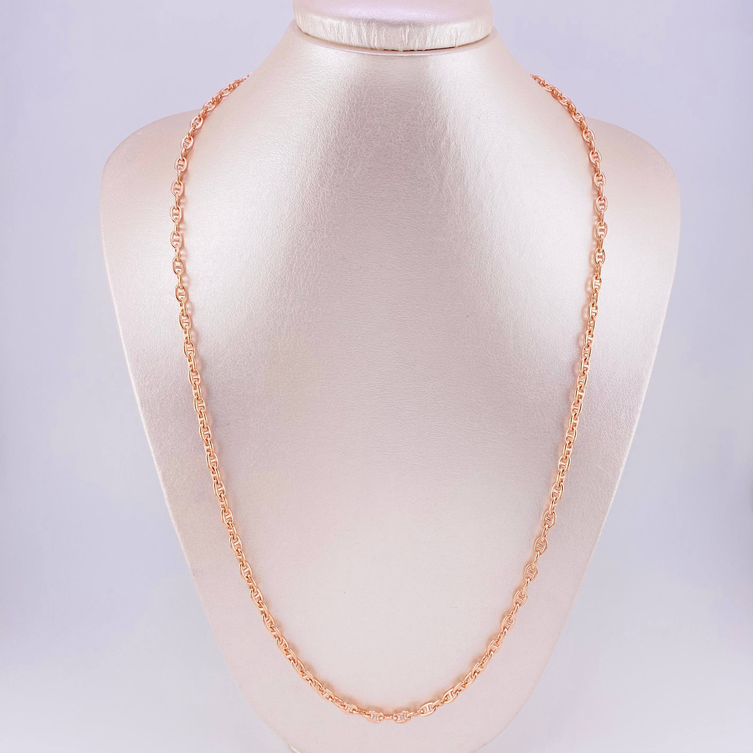 Cadena Marinera 14.45g / 24 in / 3.95mm Oro Rosa 18K