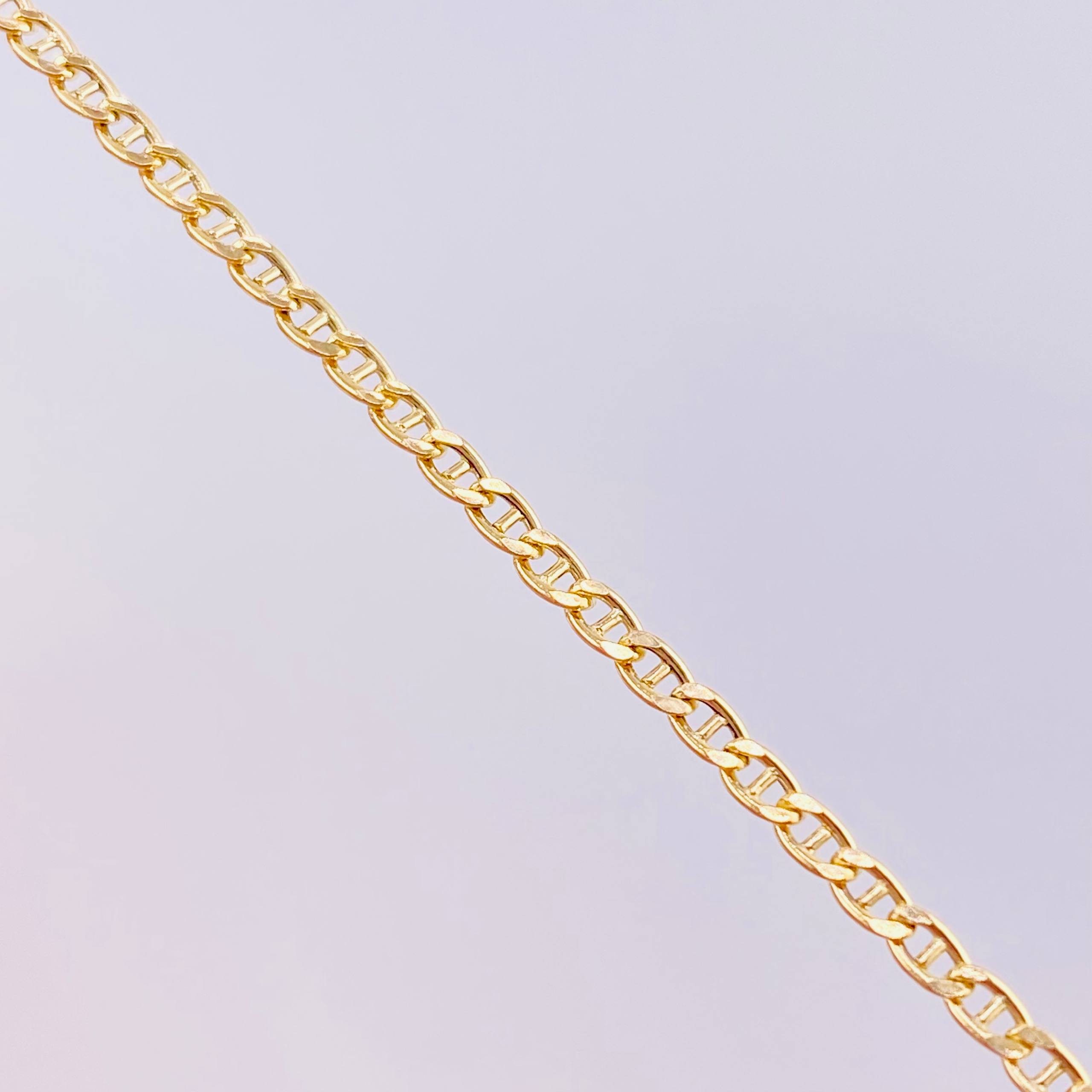 Cadena Escalera 4.25g / 24 in / 2.2mm Oro Amarillo 18K