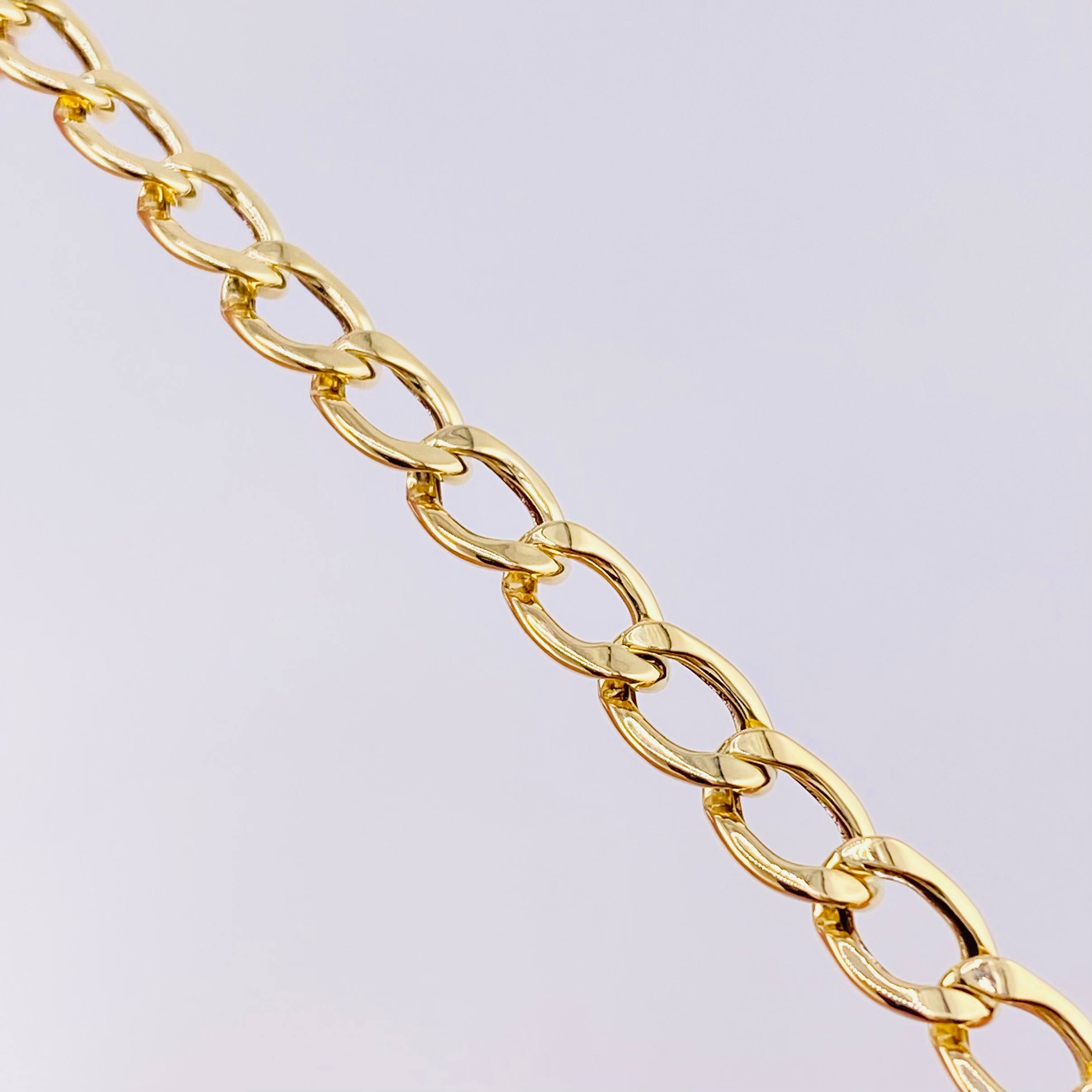 Pulso Cubana 3.65g / 7 1/4 in / 5.75mm Oro Amarillo 18K
