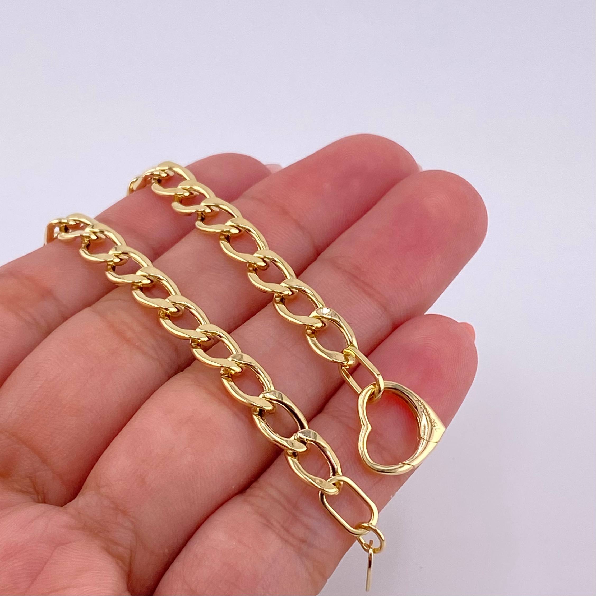 Pulso Cubana 3.65g / 7 1/4 in / 5.75mm Oro Amarillo 18K
