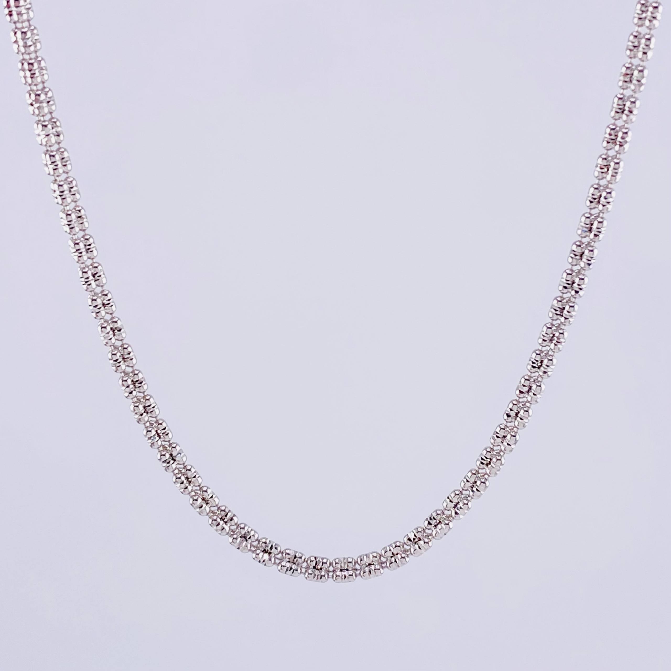 Ice Chain 11.85g / 24 in / 2.4mm 18K White Gold
