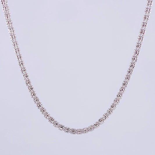 Cadena Ice 11.7g / 24 in / 2.4mm Oro Blanco 18K