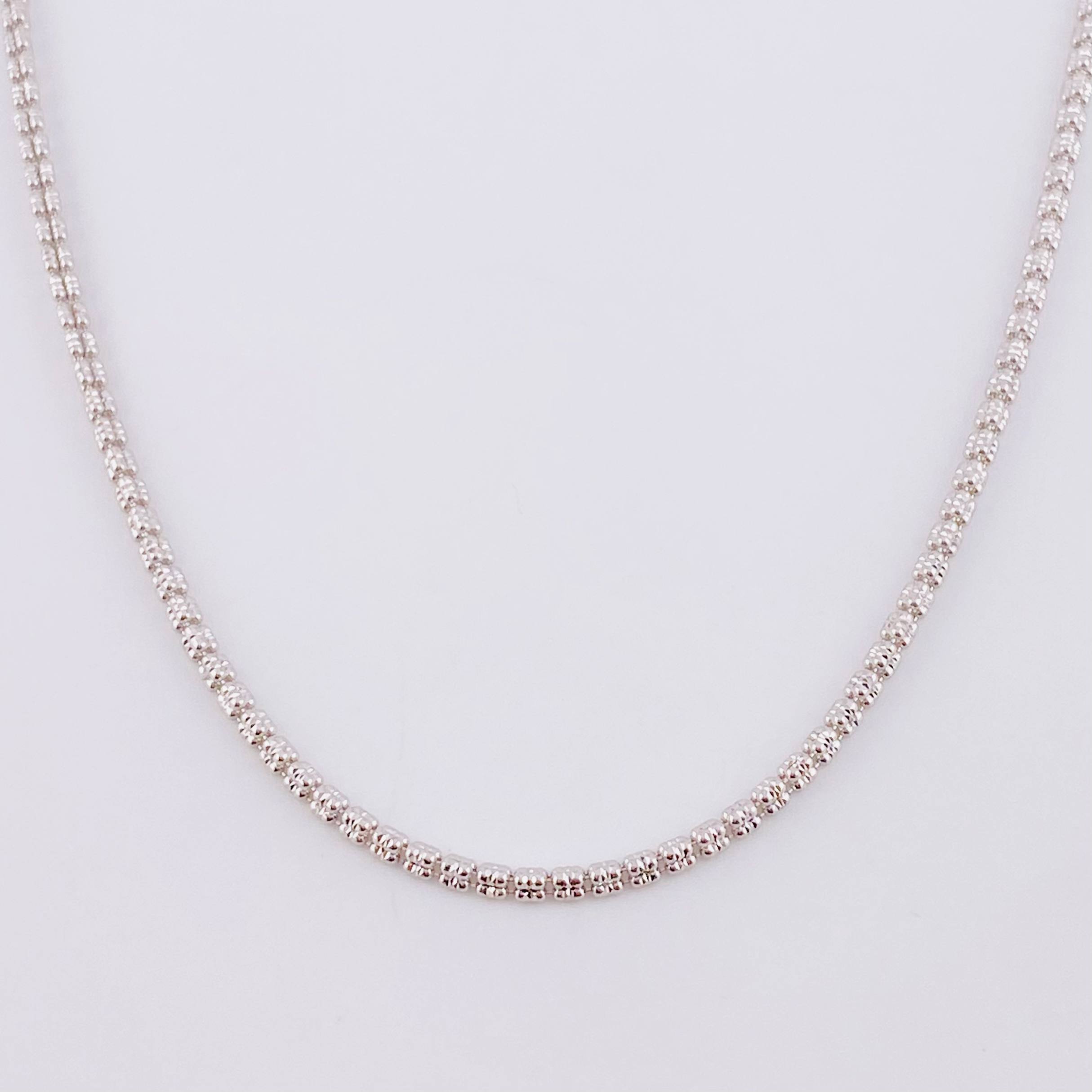 Ice Chain 11.85g / 24 in / 2.4mm 18K White Gold