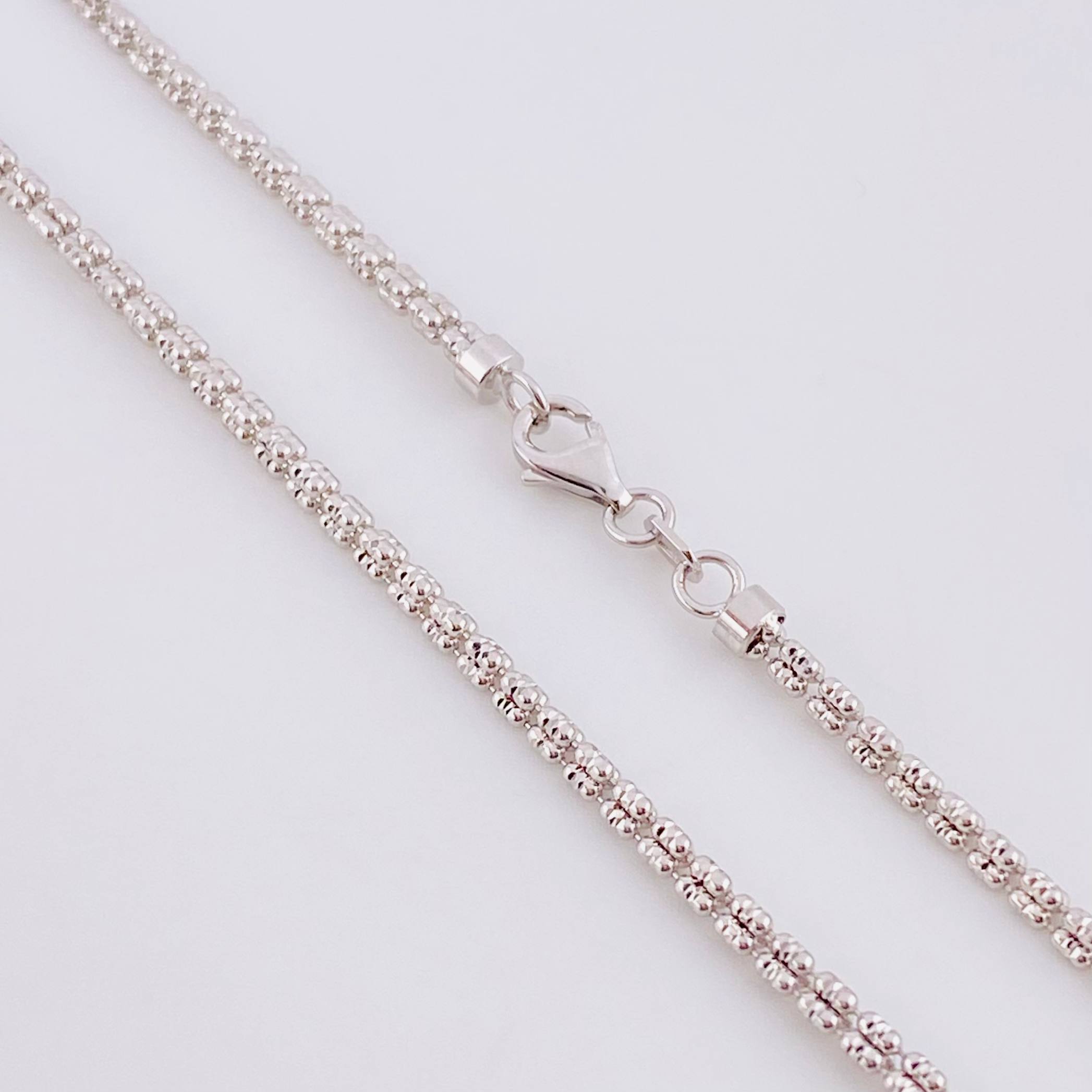 Ice Chain 11.85g / 24 in / 2.4mm 18K White Gold