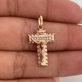 Dije Cruz Señor De Los Milagros 2.1gr / 1 in / Oro Rosa 18K %