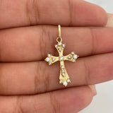 Gothic Cross Pendant 1.25gr / 1 in / Yellow Gold 18K %