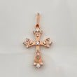 Gothic Cross Pendant 1.3gr / 1 in / Pink Gold 18K %