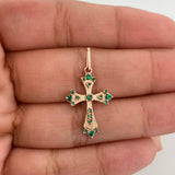 Dije Cruz Gotica 1.2gr / 1 in / Oro Rosa 18K %