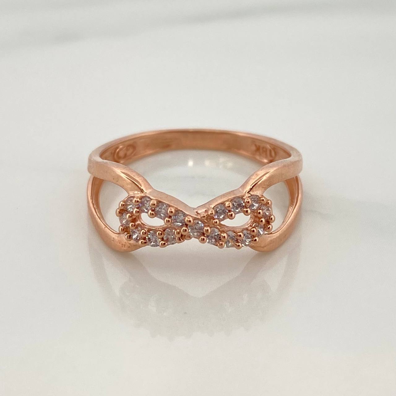 Infinity Ring 1.95gr / T5 3/4 / Rose Gold 18K %
