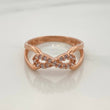 Infinity Ring 1.95gr / T5 3/4 / Rose Gold 18K %