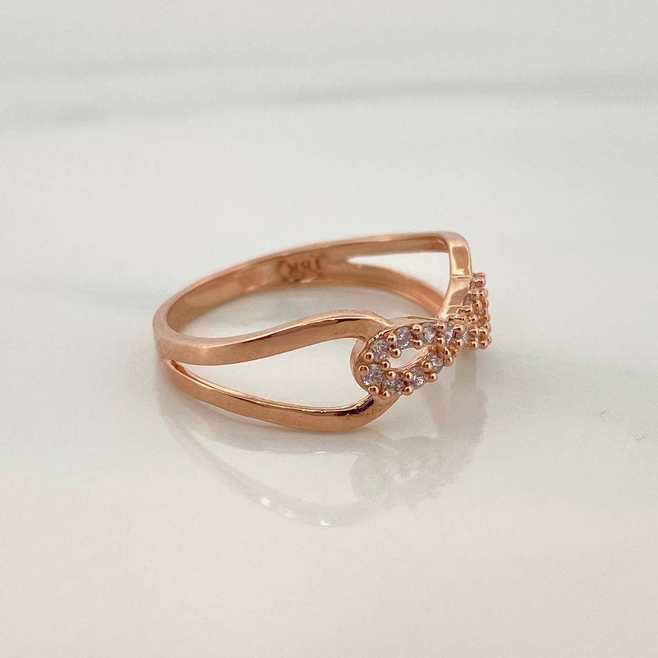 Infinity Ring 1.95gr / T5 3/4 / Rose Gold 18K %