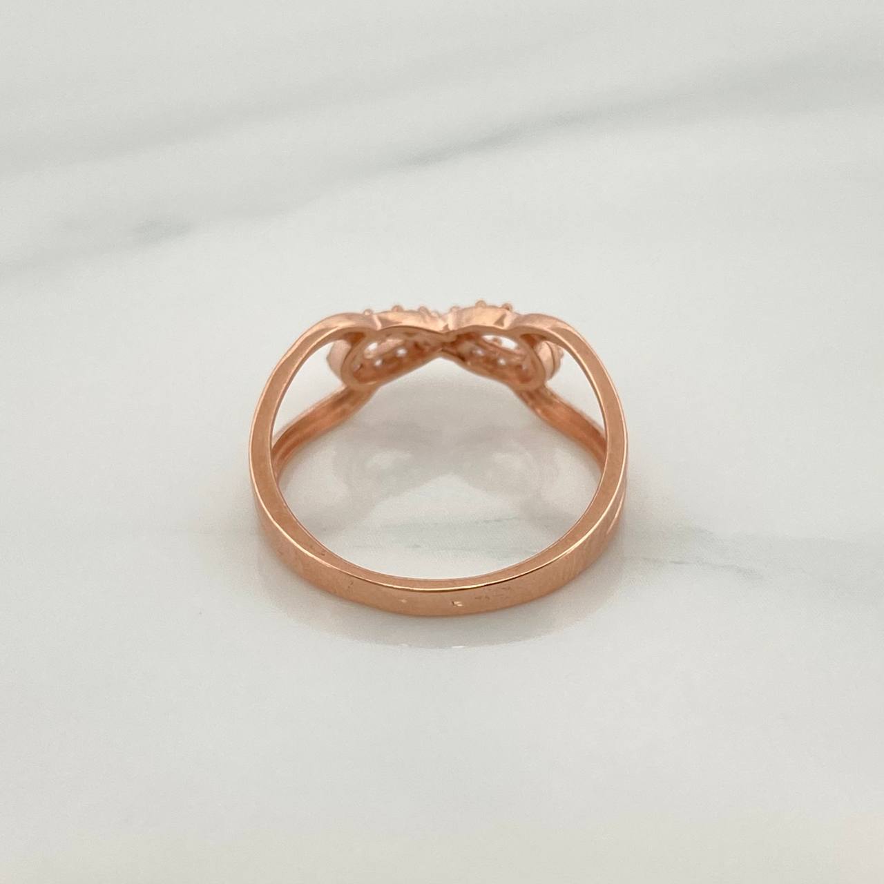 Infinity Ring 1.95gr / T5 3/4 / Rose Gold 18K %