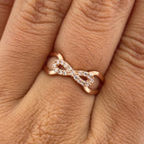 Infinity Ring 1.95gr / T5 3/4 / Rose Gold 18K %