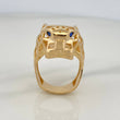 Anillo Pantera Filigrana 13.15gr / T9 1/4 / Oro Amarillo 18K %