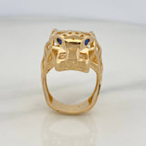 Anillo Pantera Filigrana 13.15gr / T9 1/4 / Oro Amarillo 18K %