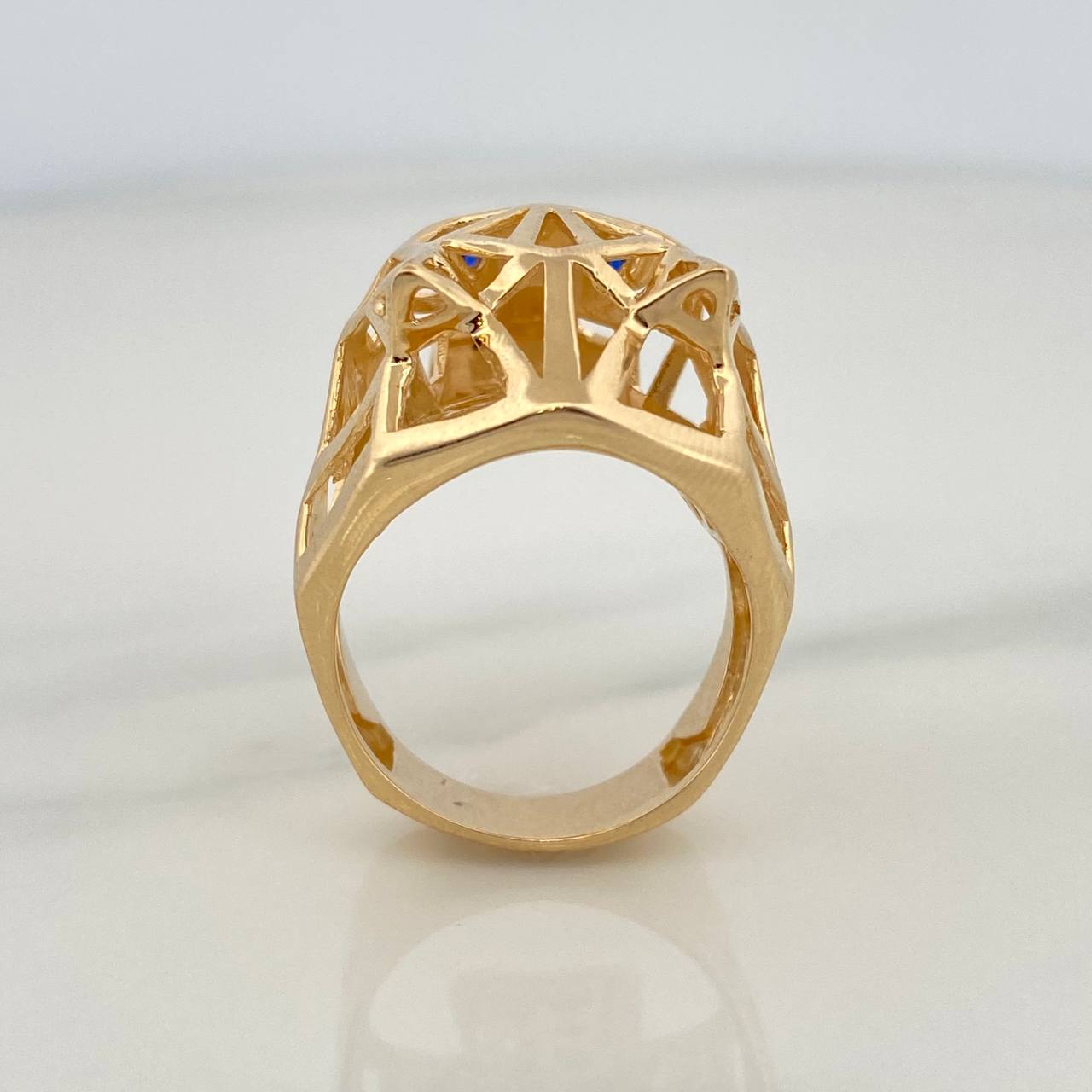 Anillo Pantera Filigrana 13.15gr / T9 1/4 / Oro Amarillo 18K %