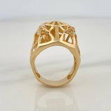 Anillo Pantera Filigrana 13.15gr / T9 1/4 / Oro Amarillo 18K %