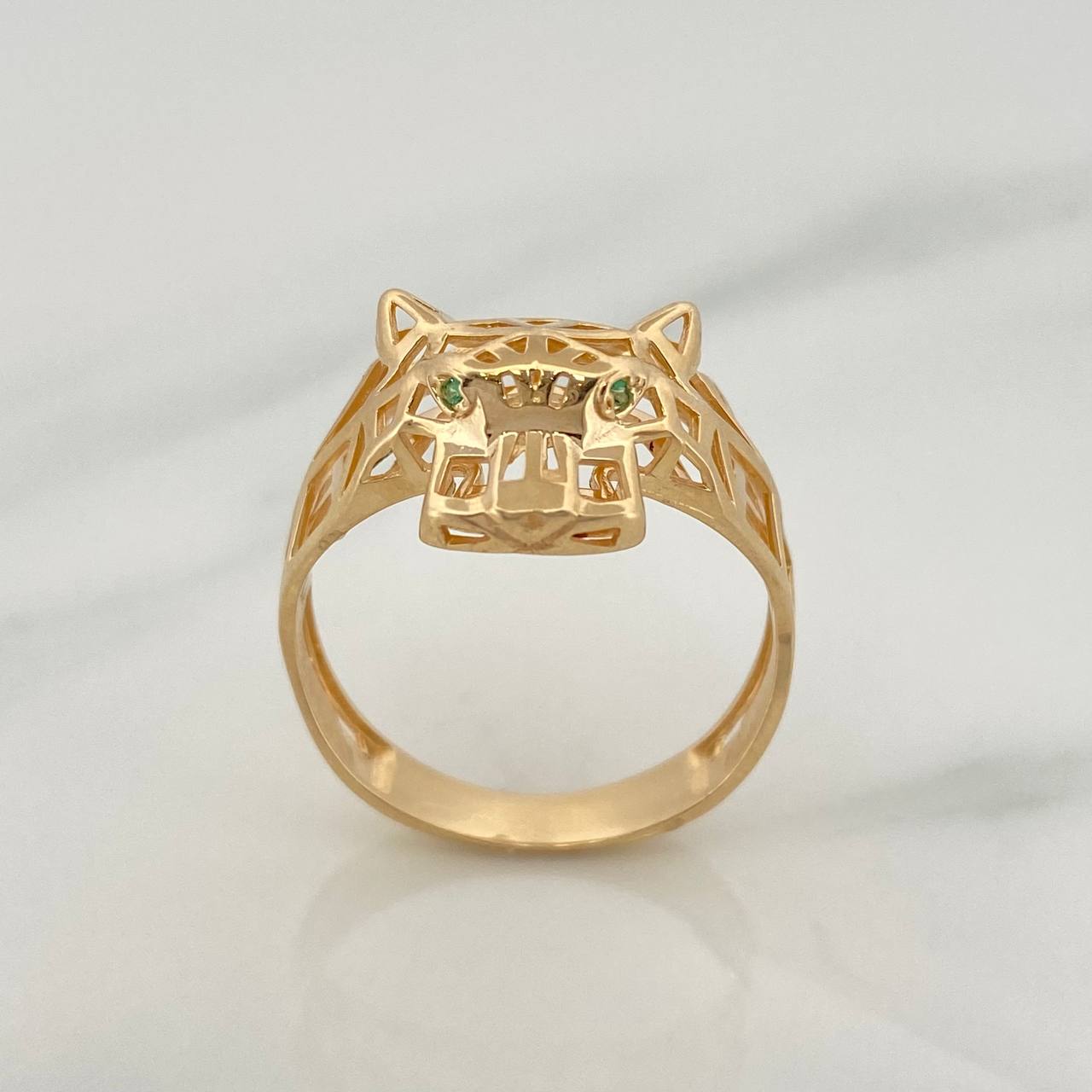 Anillo Pantera Filigrana 3.95gr / T9 3/4 / Oro Amarillo 18K %