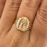 Anillo Virgen Guadalupe 3.8gr / T7 1/4 / Oro Amarillo 18K %