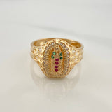 Anillo Virgen Guadalupe 3.45gr / T6 3/4 / Oro Amarillo 18K %