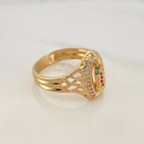 Anillo Virgen Guadalupe 3.8gr / T7 1/4 / Oro Amarillo 18K %