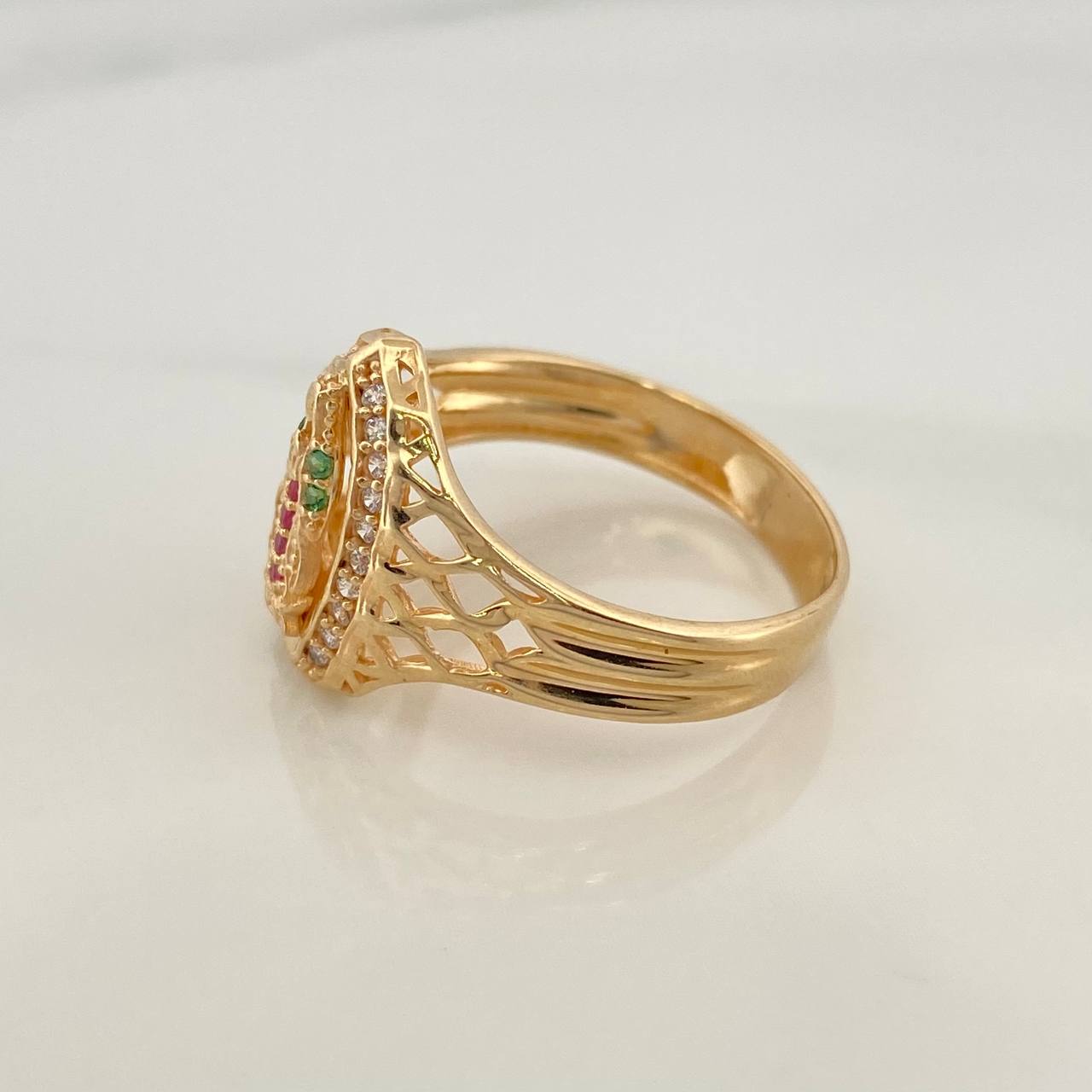 Anillo Virgen Guadalupe 3.45gr / T6 3/4 / Oro Amarillo 18K %