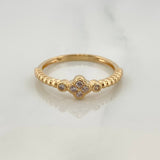 Anillo Trebol 2.05gr / T6 3/4 / Oro Amarillo 18K %