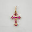 Gothic Cross Pendant 0.6gr / 3/4 in / Yellow Gold 18K %