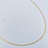 Cadena Espiga 1.75gr / 45.5cm / 1.7mm Tres Oros +3 18K &