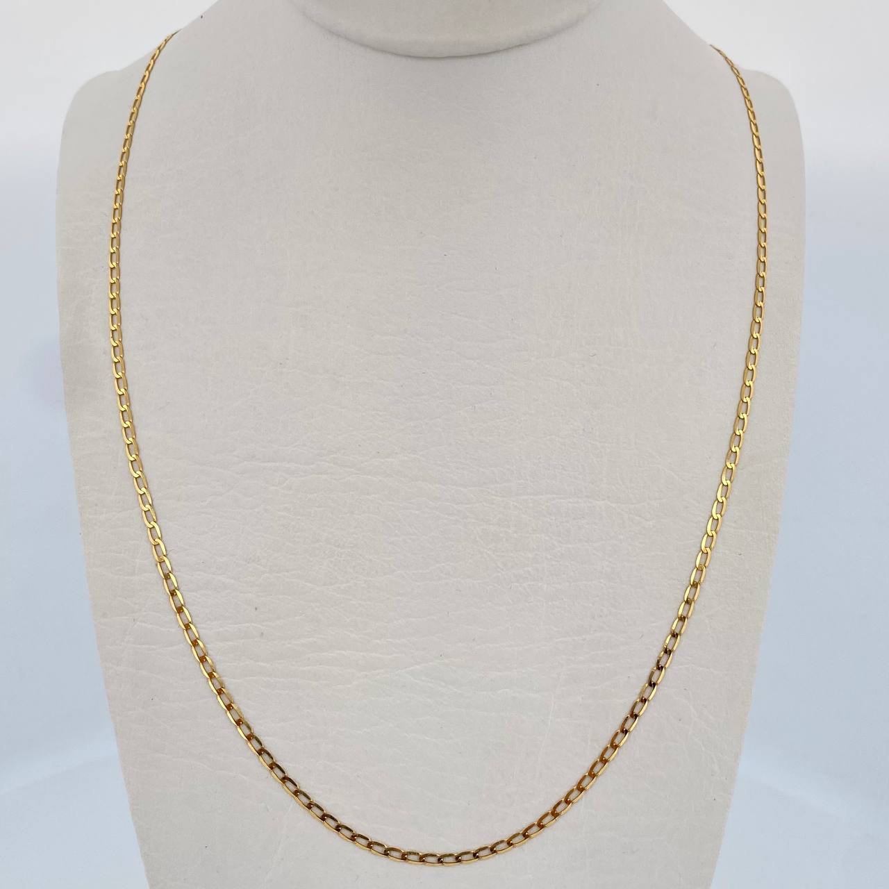 Cadena Espiga 1.75gr / 45.5cm / 1.7mm Tres Oros +3 18K &