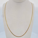 Cadena Espiga 1.75gr / 45.5cm / 1.7mm Tres Oros +3 18K &