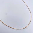 Cadena Militar 3.1gr / 50.1cm / 1.1mm Diamantada Oro Rosa +3 18K &