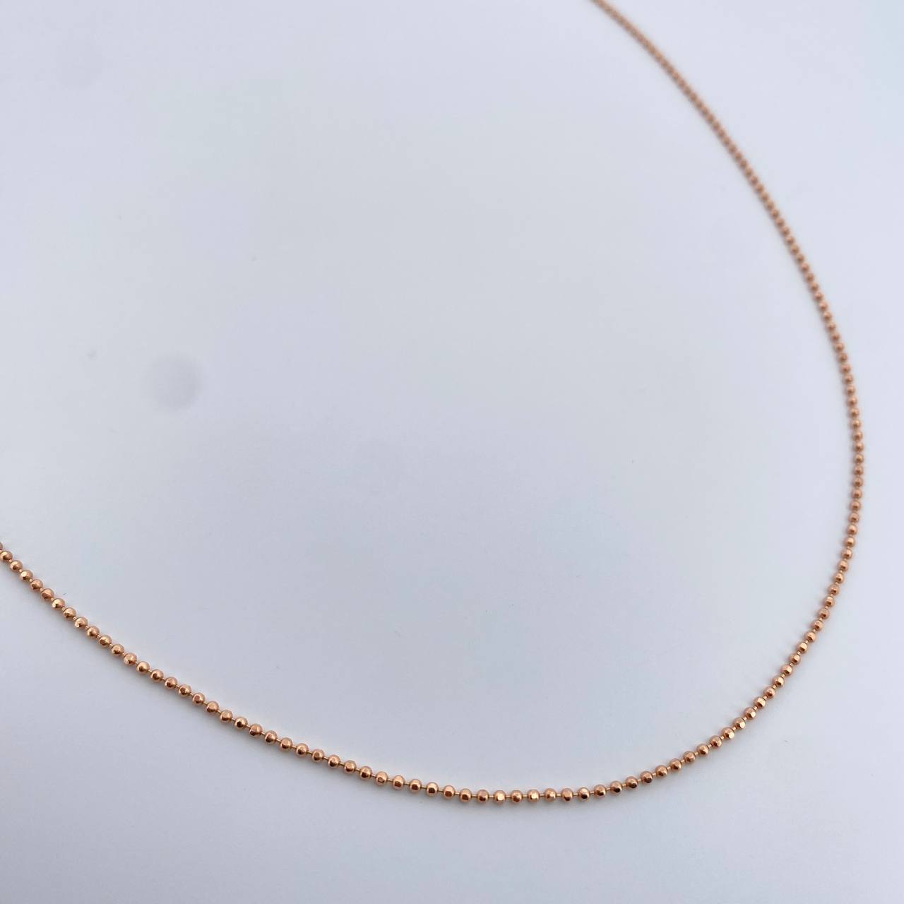 Military Chain 3.05gr / 50.1cm / 1.1mm Diamond Cut Rose Gold +3 18K &