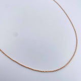 Military Chain 3.05gr / 50.2cm / 1.1mm Diamond Cut Rose Gold +3 18K &