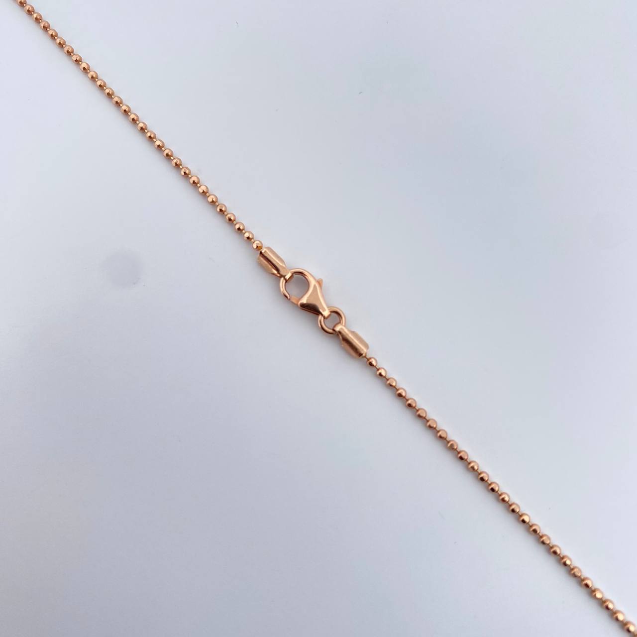 Military Chain 3.05gr / 50.1cm / 1.1mm Diamond Cut Rose Gold +3 18K &