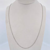 Cadena Militar 1.85gr / 44.9cm / 1mm Diamantada Oro Blanco +3 18K &