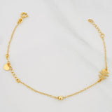 Modular Bracelet Classic Link Heart Pendant 1.35 g / 6 3/4 in - 6 1/4 in / 1 mm 18K Yellow Gold