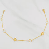 Modular Bracelet Classic Link 1.7 g / 7 3/4 in - 6 3/4 in / 0.75 mm 18K Yellow Gold