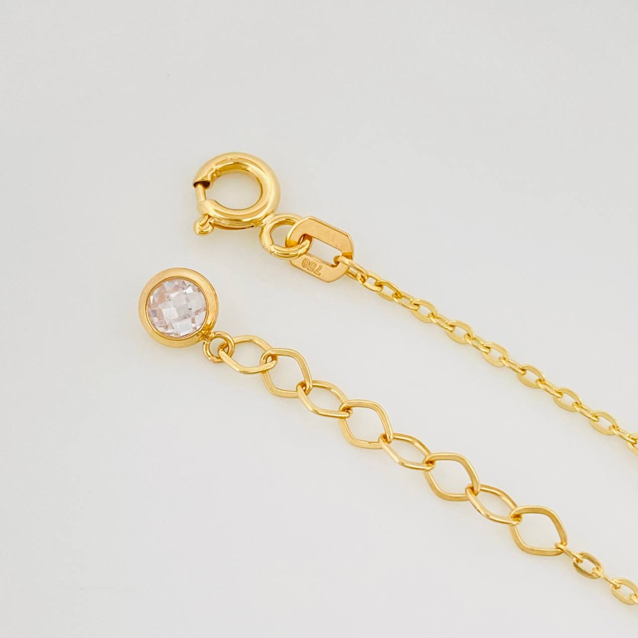 Modular Bracelet Classic Link 1.7 g / 7 3/4 in - 6 3/4 in / 0.75 mm 18K Yellow Gold