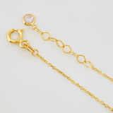 Pulso Modulable Aro Seguido Trebol 1.4 g / 7 3/4 in - 6 3/4 in / 0.8 mm Oro Amarillo 18K