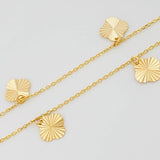 Pulso Modulable Aro Seguido Trebol 1.4 g / 7 3/4 in - 6 3/4 in / 0.8 mm Oro Amarillo 18K